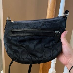 Like new Coach black crossbody messenger bag